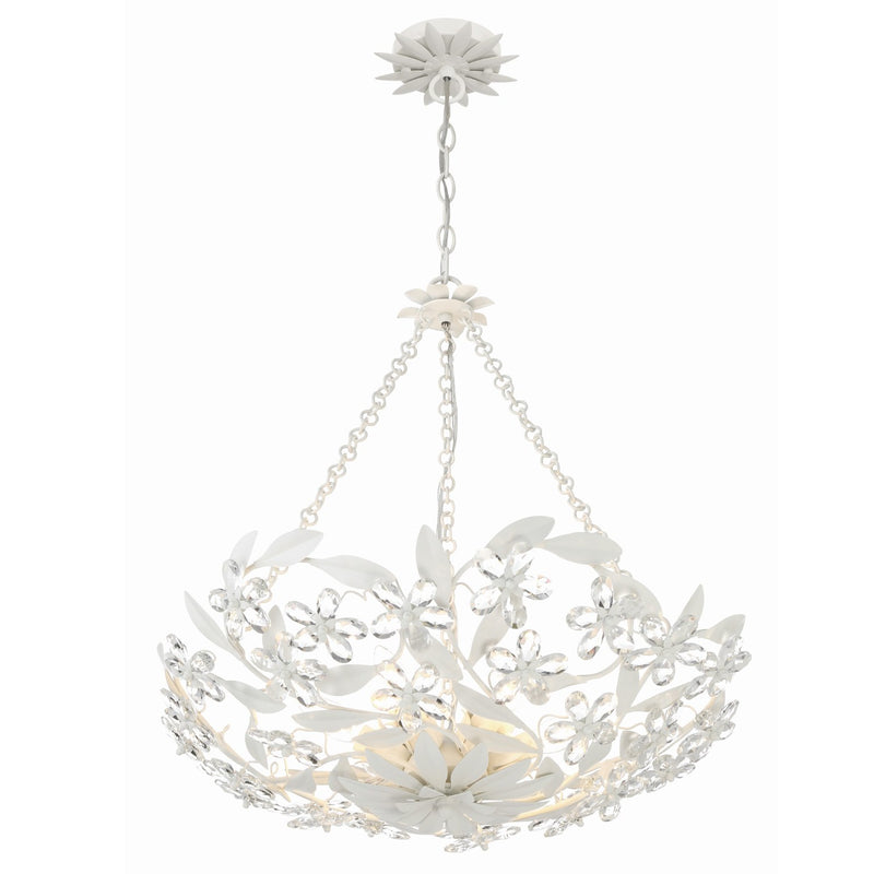 Marselle 6 Light 24" Pendant in Matte White