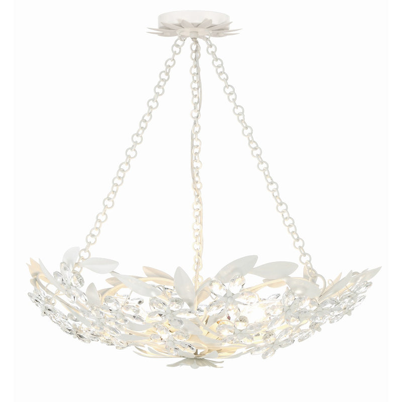 Marselle 6 Light 24" Pendant in Matte White