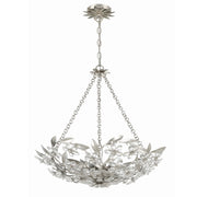 Marselle 6 Light 24" Pendant in Antique Silver
