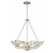 Marselle 6 Light 24" Pendant in Antique Silver