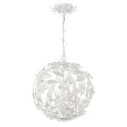 Marselle 4 Light 16.5" Chandelier in Matte White