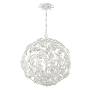 Marselle 6 Light 22" Chandelier in Matte White