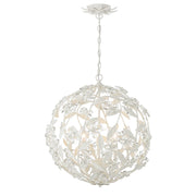 Marselle 6 Light 22" Chandelier in Matte White