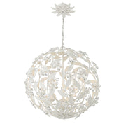 Marselle 6 Light 22" Chandelier in Matte White