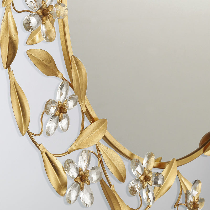 Marselle 30" Mirror in Antique Gold