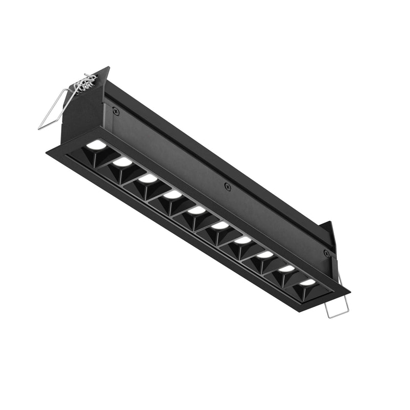 Pinpoint 11" Linear 10-Spot Recessed Downlight in Black