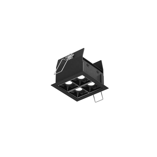 Pinpoint 3" Square 4-Spot Recessed Downlight in Black