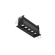 Pinpoint 6" Linear 5-Spot Recessed Downlight in Black