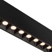 Pinpoint 72" Multi-Spot Linear Pendant in Black