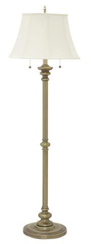 Newport 57.5" Twin Pull Floor Lamp in Antique Brass