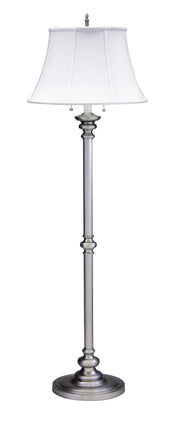 Newport 57.5" Twin Pull Floor Lamp in Pewter