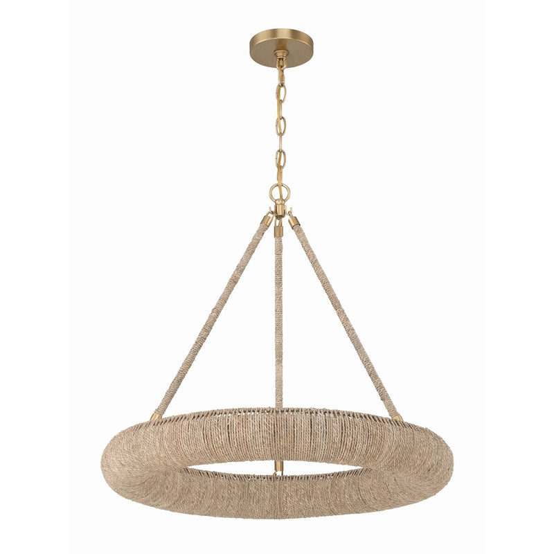 Oakley 1 Light 24" Integrated LED Chandelier in Soft Gold