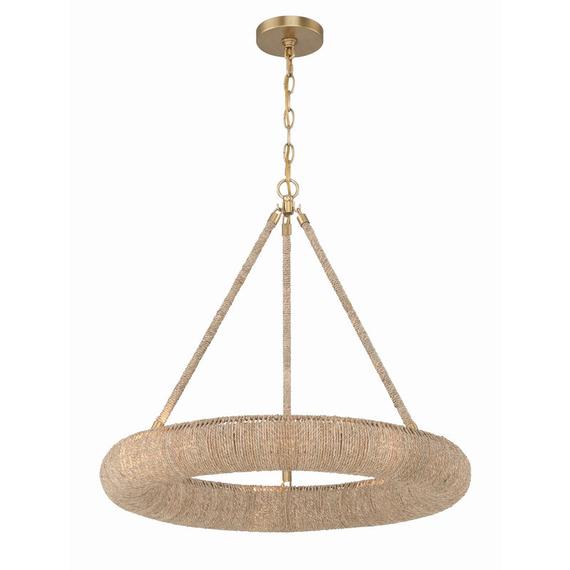 Oakley 1 Light 24" Integrated LED Chandelier in Soft Gold