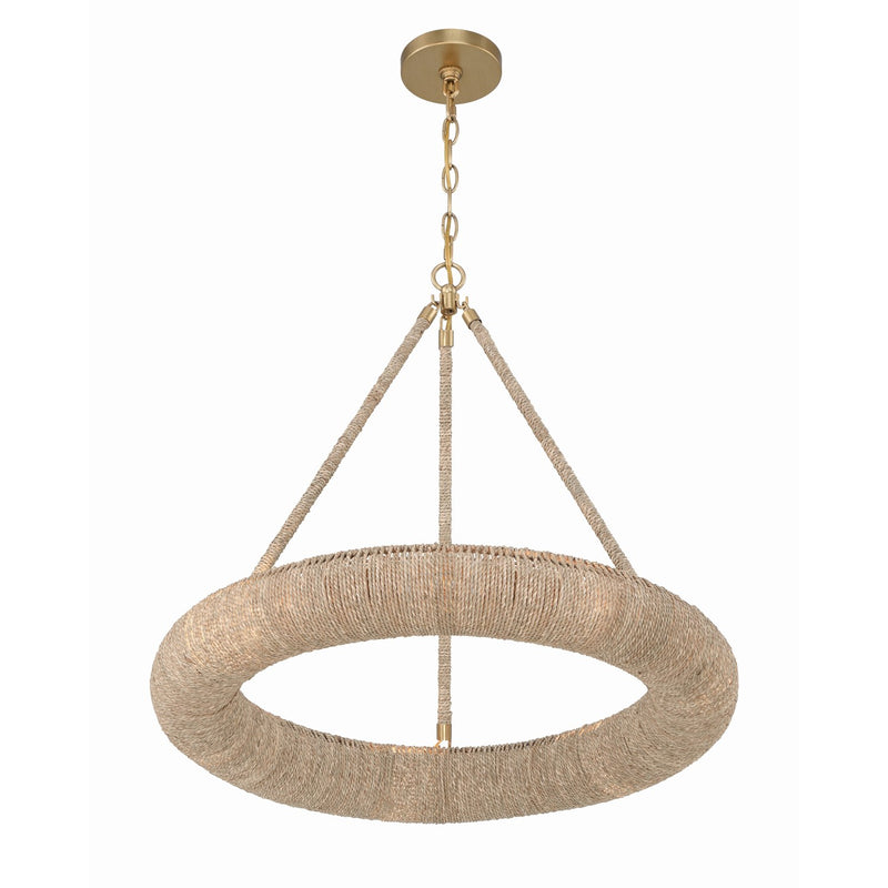 Oakley 1 Light 24" Integrated LED Chandelier in Soft Gold