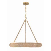 Oakley 1 Light 24" Integrated LED Chandelier in Soft Gold