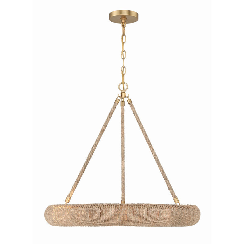 Oakley 1 Light 24" Integrated LED Chandelier in Soft Gold
