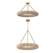 Oakley 1 Light 24" Integrated LED Chandelier in Soft Gold