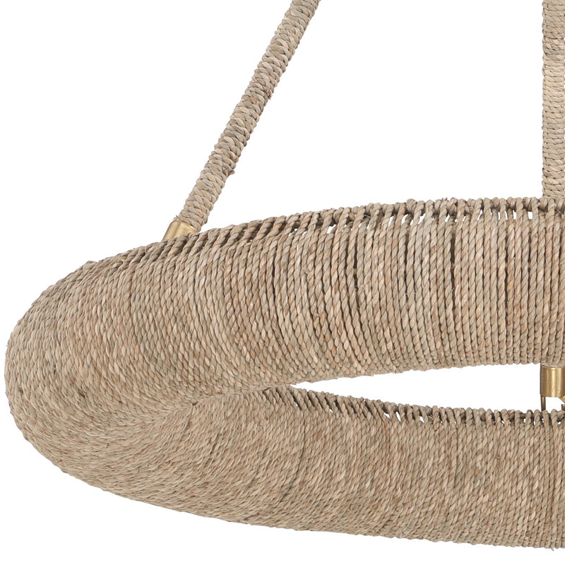Oakley 1 Light 24" Integrated LED Chandelier in Soft Gold