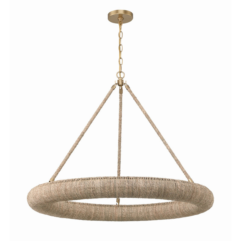 Oakley 1 Light 32" Integrated LED Chandelier in Soft Gold