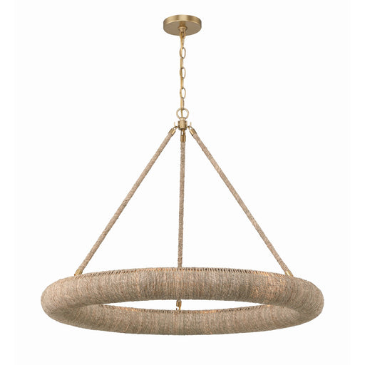 Oakley 1 Light 32" Integrated LED Chandelier in Soft Gold