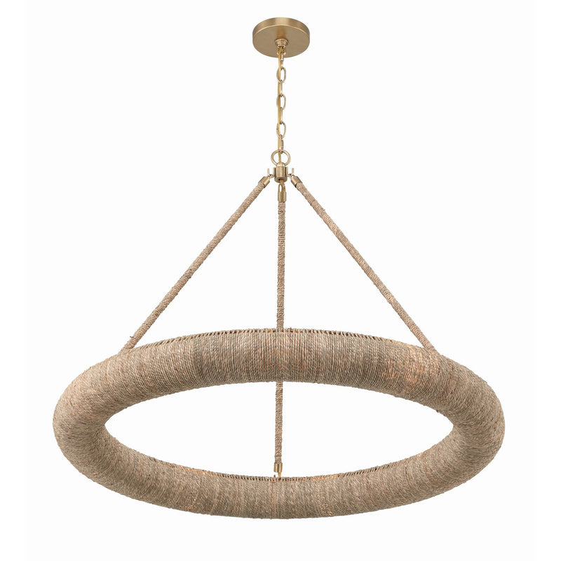 Oakley 1 Light 32" Integrated LED Chandelier in Soft Gold