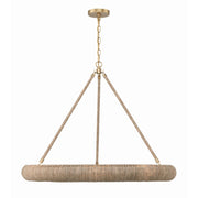 Oakley 1 Light 32" Integrated LED Chandelier in Soft Gold