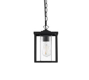 Dover Outdoor Lantern Pendant in Black