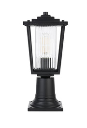 York 6.5" Outdoor Post Light in Black