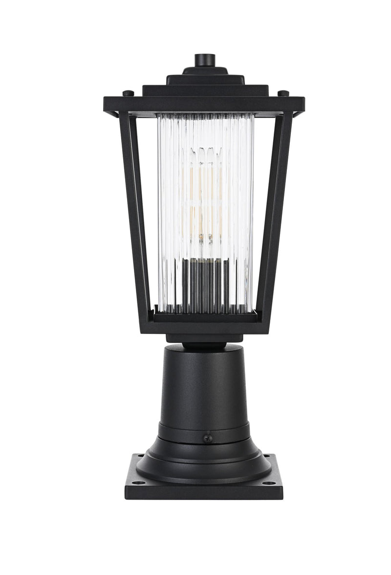 York 6.5" Outdoor Post Light in Black