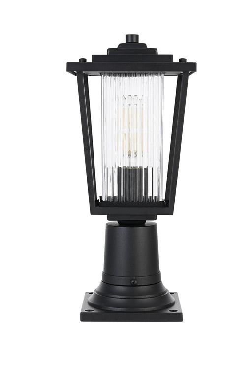 York 6.5" Outdoor Post Light in Black