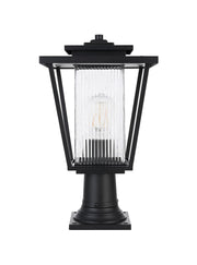 York 10" Outdoor Post Light in Black