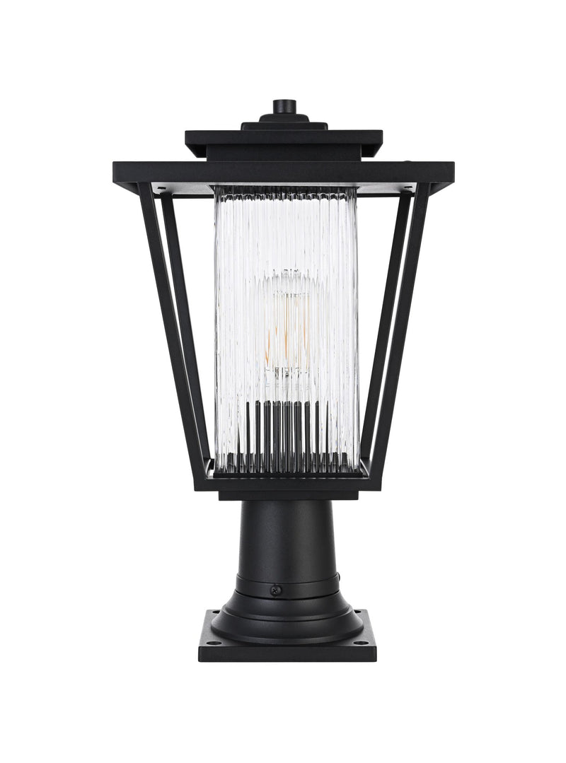 York 10" Outdoor Post Light in Black