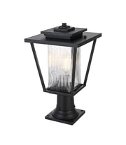 York 10" Outdoor Post Light in Black