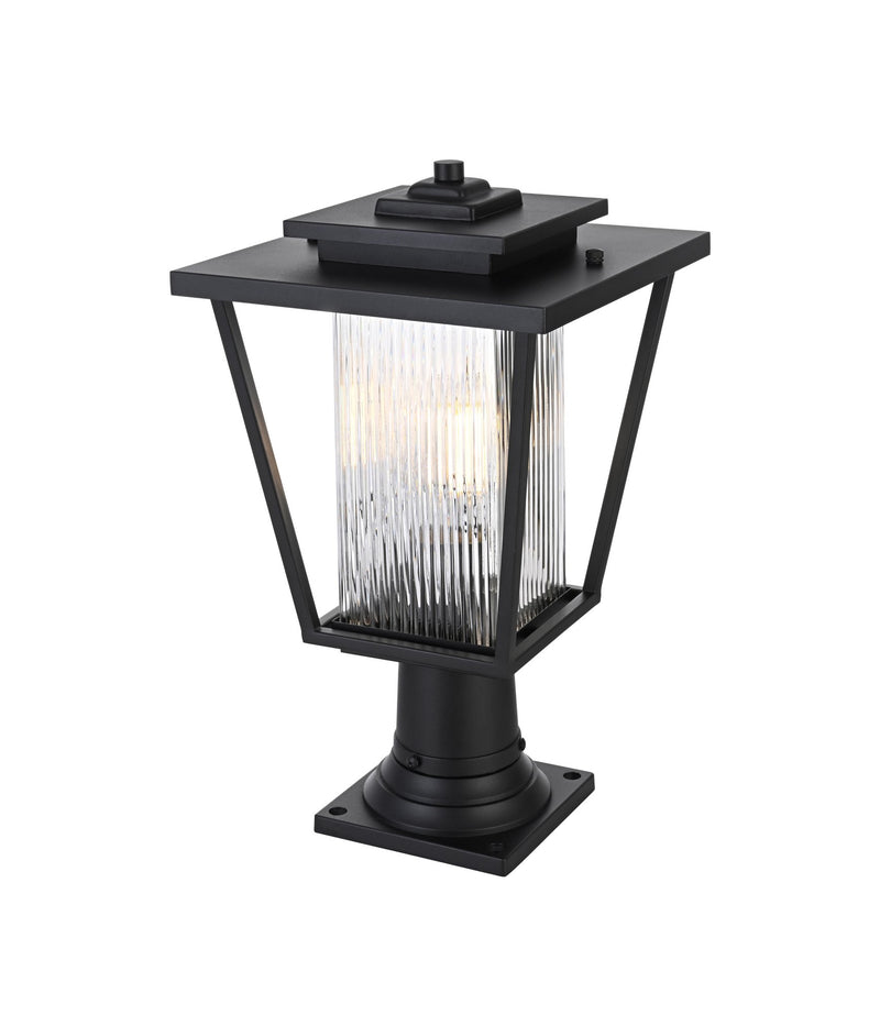 York 10" Outdoor Post Light in Black