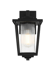 York 6.5" Outdoor Wall Lantern in Black