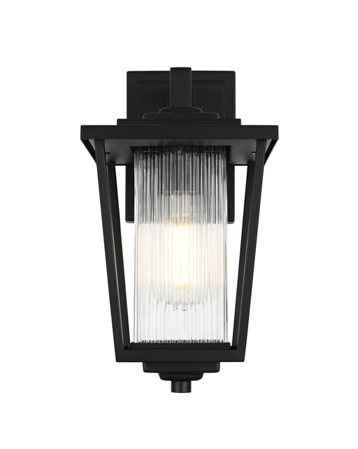 York 6.5" Outdoor Wall Lantern in Black