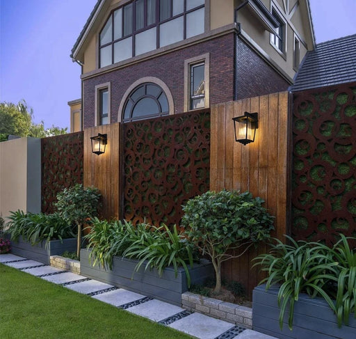 York 6.5" Outdoor Wall Lantern in Black