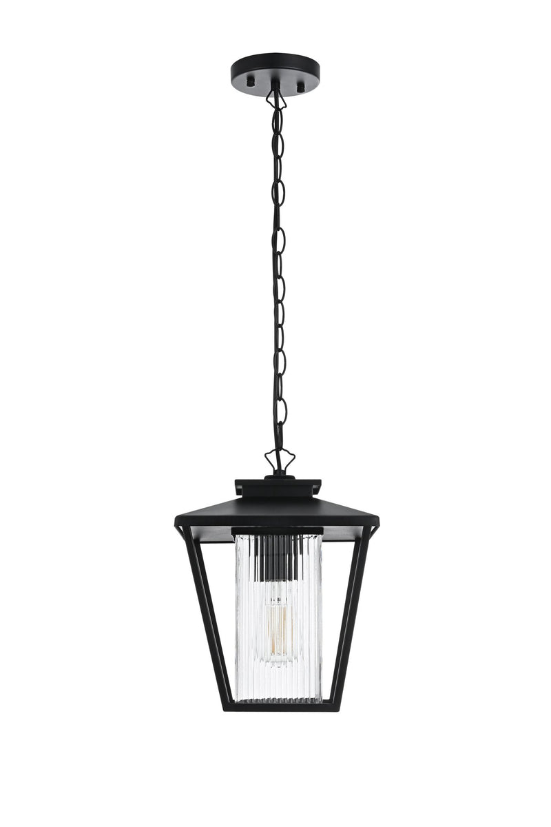 Gaul Outdoor Lantern Pendant in Black