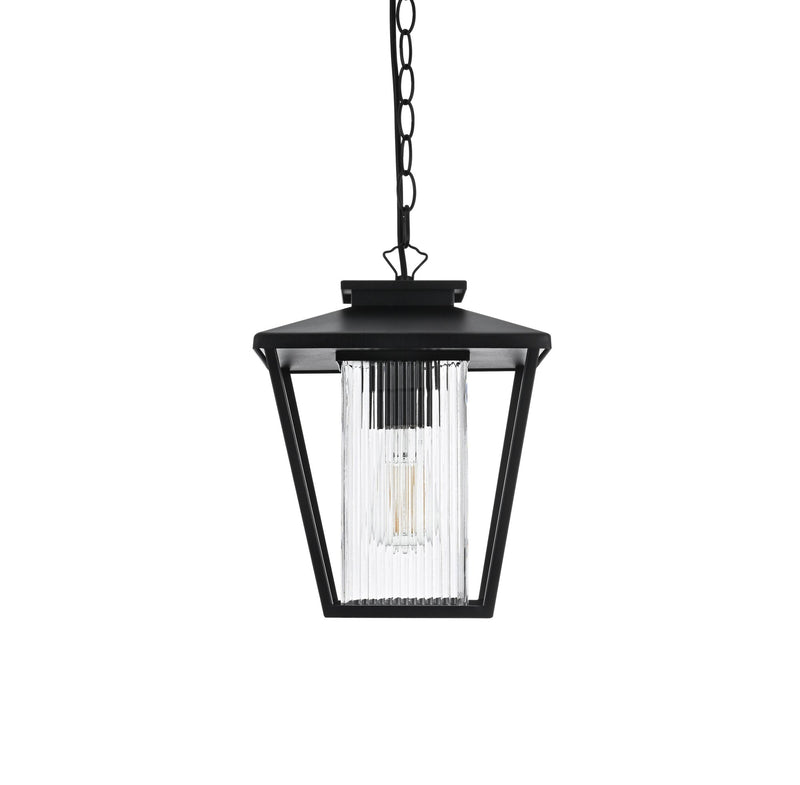 Gaul Outdoor Lantern Pendant in Black