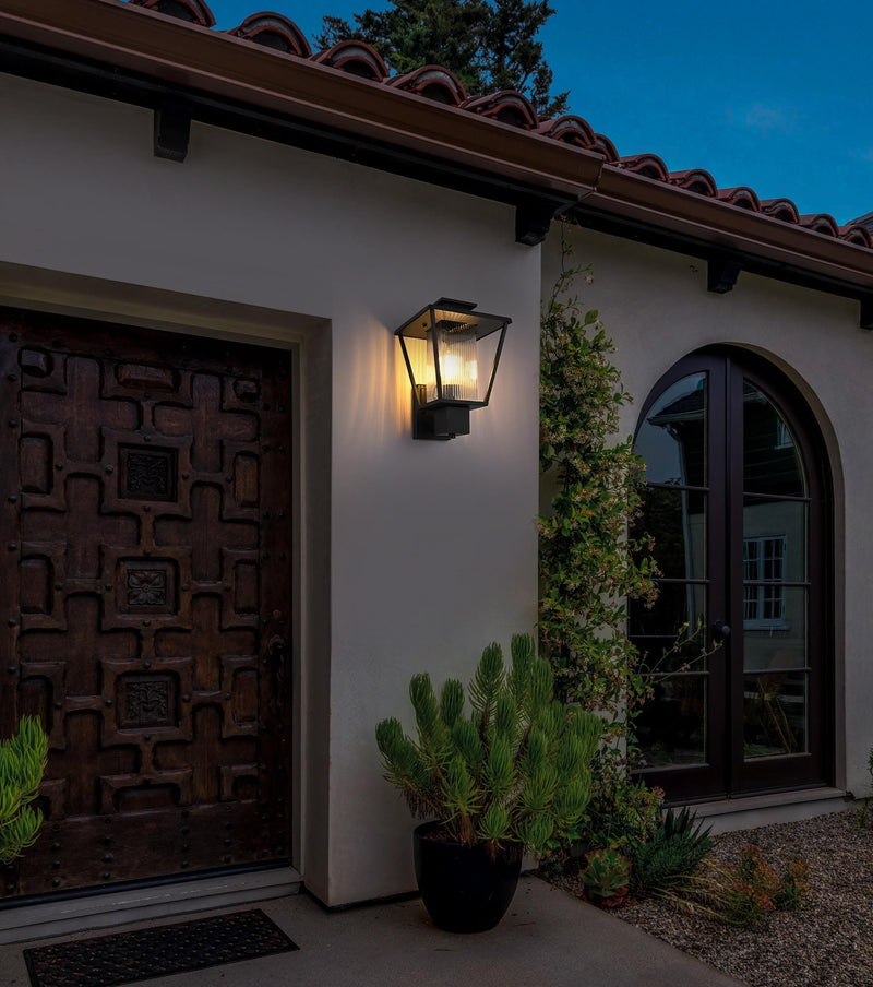Gaul Outdoor Wall Lantern in Black