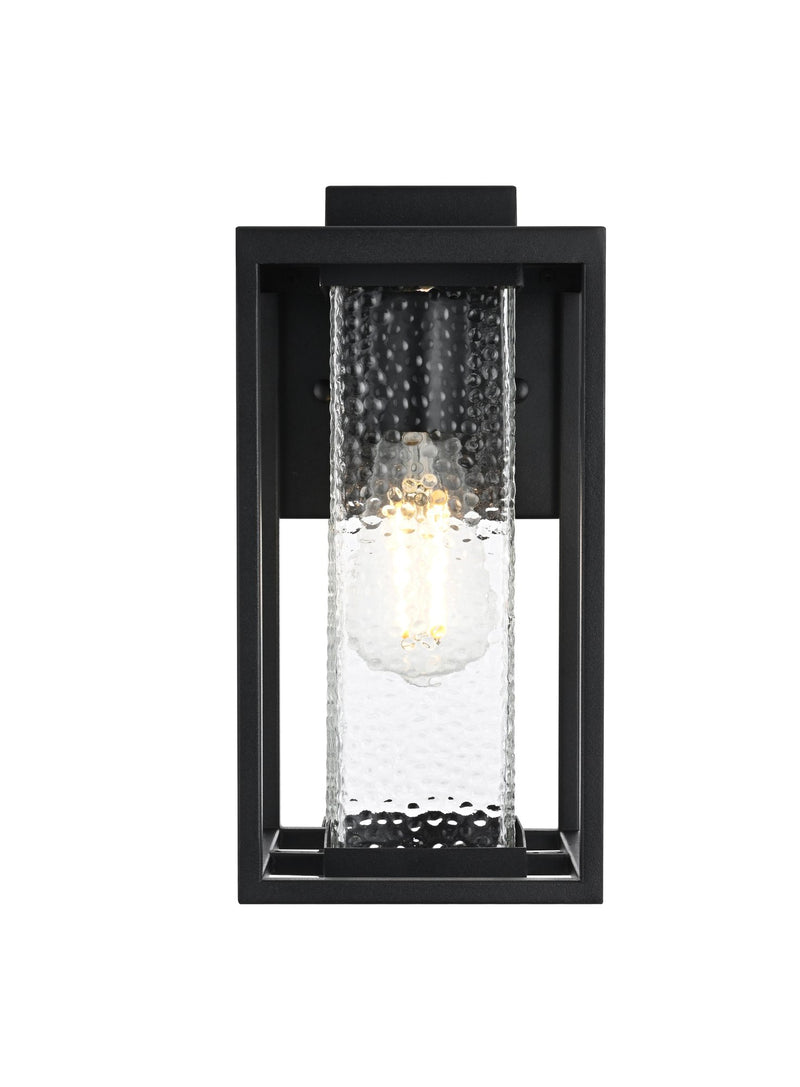 Philip Outdoor Wall Lantern in Black