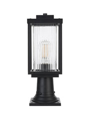 Ludlow Outdoor Post Light in Black