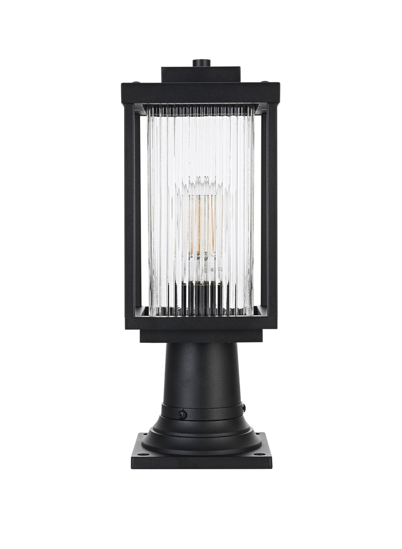 Ludlow Outdoor Post Light in Black