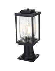 Ludlow Outdoor Post Light in Black