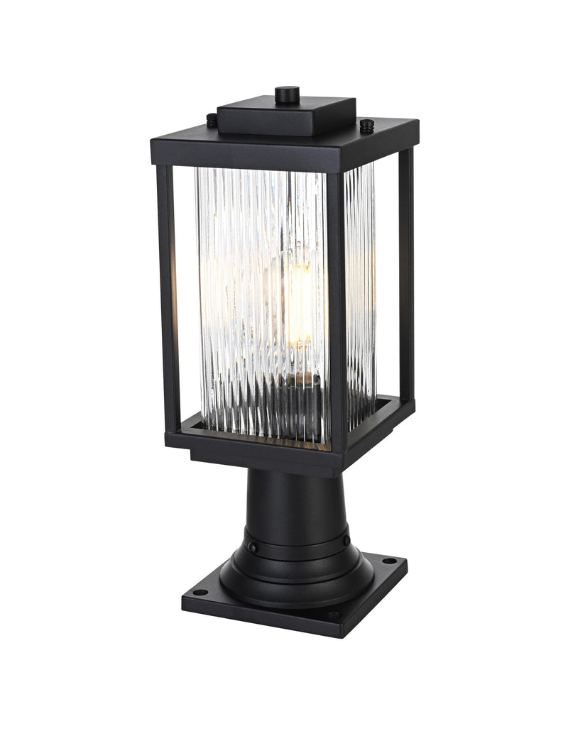 Ludlow Outdoor Post Light in Black