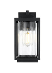 Ludlow 6" Outdoor Wall Lantern in Black