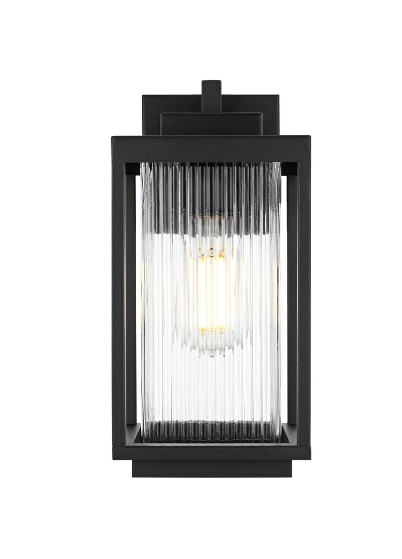 Ludlow 6" Outdoor Wall Lantern in Black