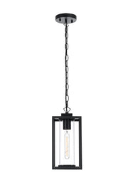 Memphis Outdoor Lantern Pendant in Black