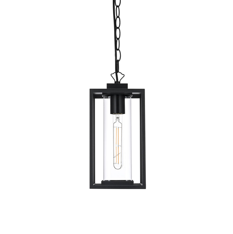 Memphis Outdoor Lantern Pendant in Black