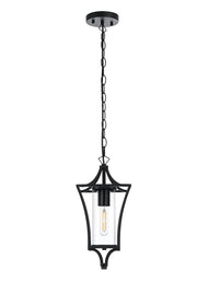 Belgrade Outdoor Lantern Pendant in Black